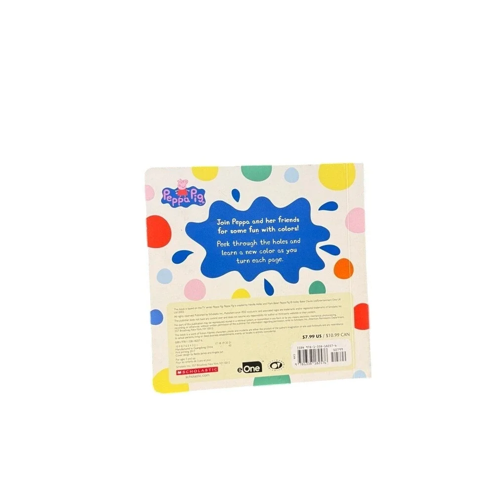Peppa Pig's First Colors Board Book Scholastic‎ Kids Educational Learning Toy